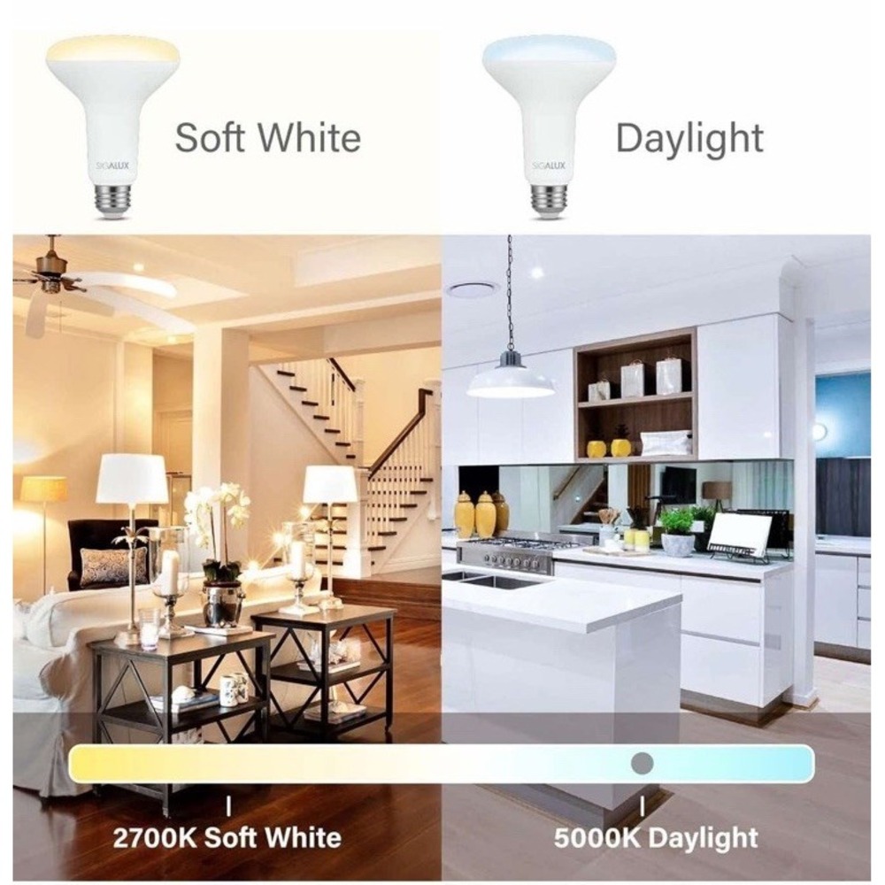 Sigalux LED Flood Lights Indoor, BR30 LED Bulb 65W Equivalent, Dimmable Reces... - Picture 7 of 9